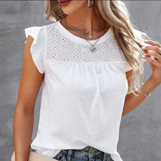 Women's Blouse Lightweight Ruffled Summer Top