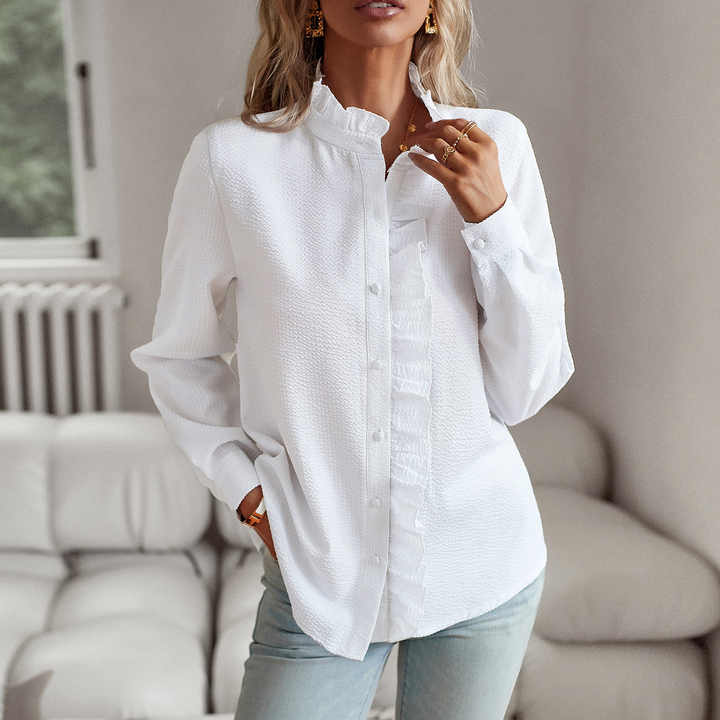 Women's Blouse Lightweight Ruffled Summer Top