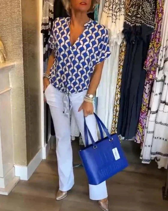 Women's Blouse Multicolor Lightweight Polyester