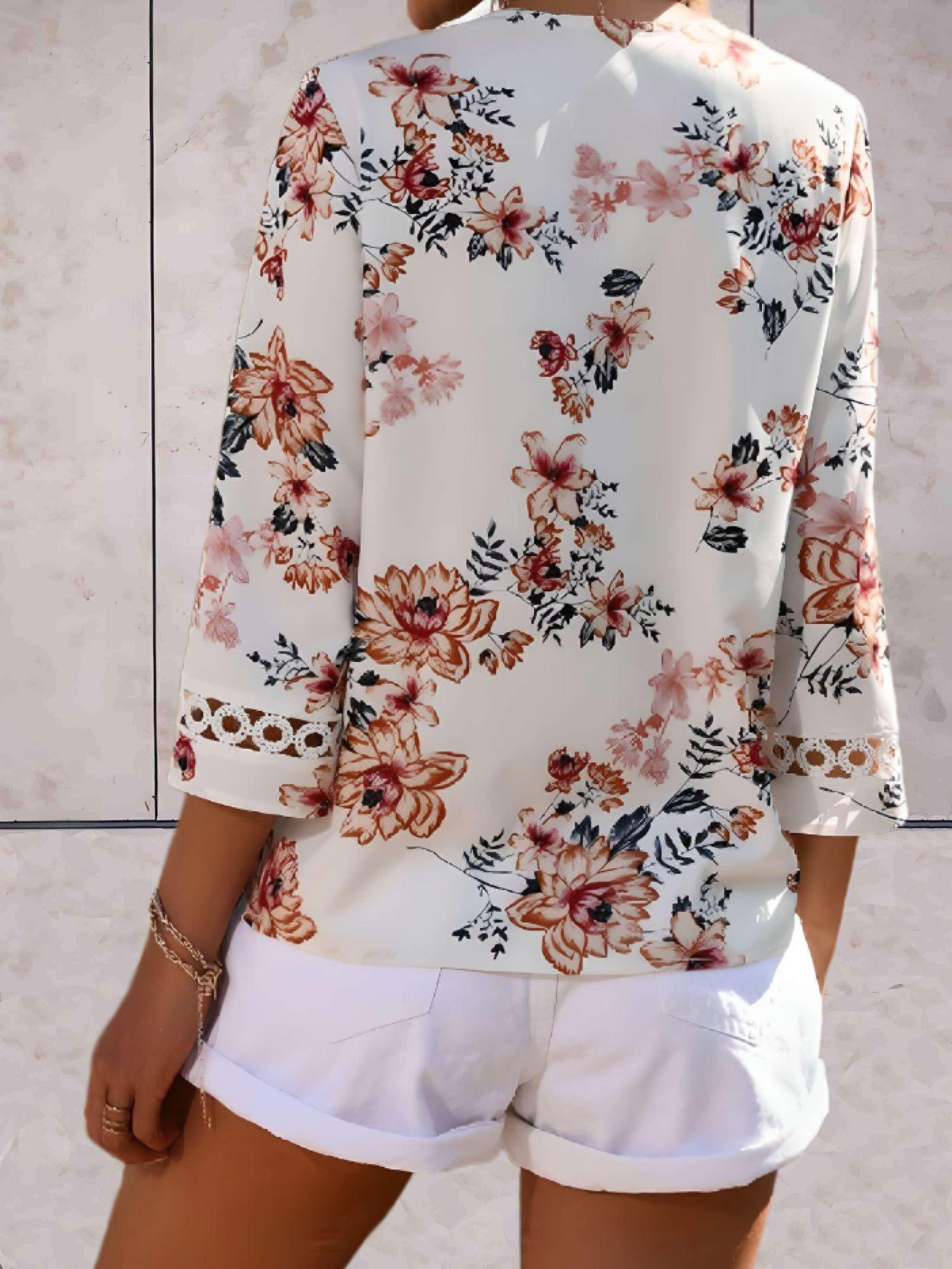 Women's Blouse Floral Pattern Lightweight