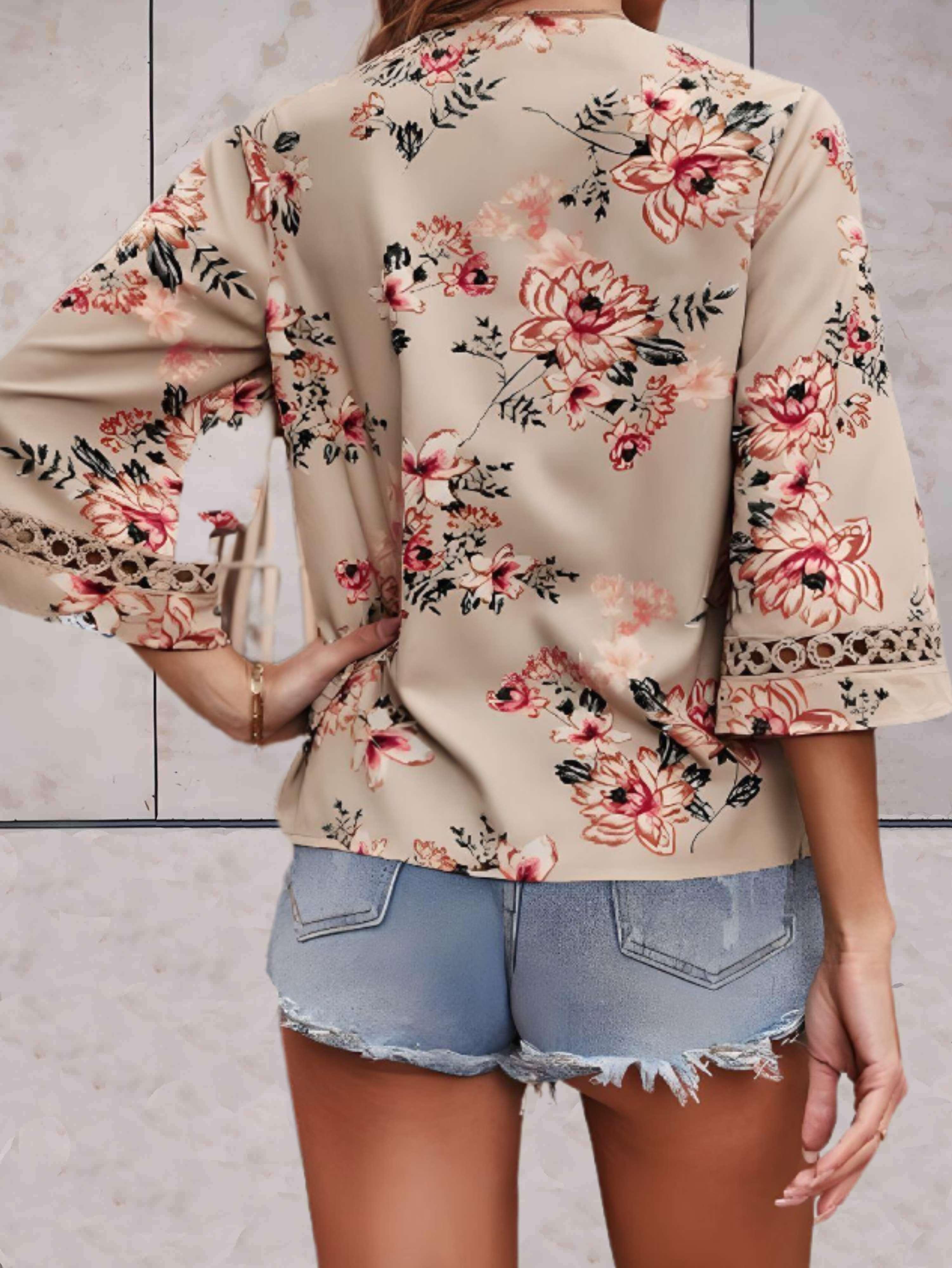 Women's Blouse Floral Pattern Lightweight