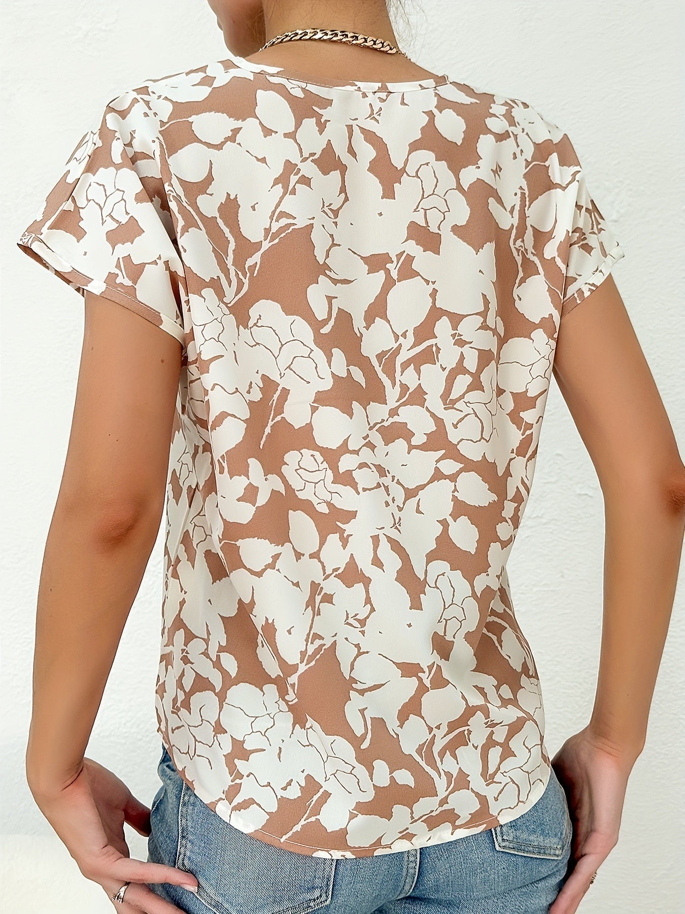 Women's Blouse Floral Pattern Lightweight Summer Top