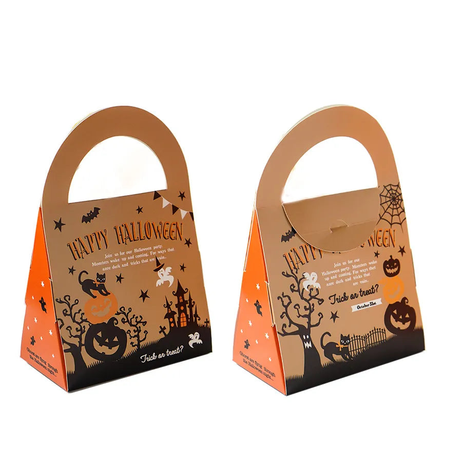 Halloween Candy Bag Handheld Paper Gift Wrapping Box