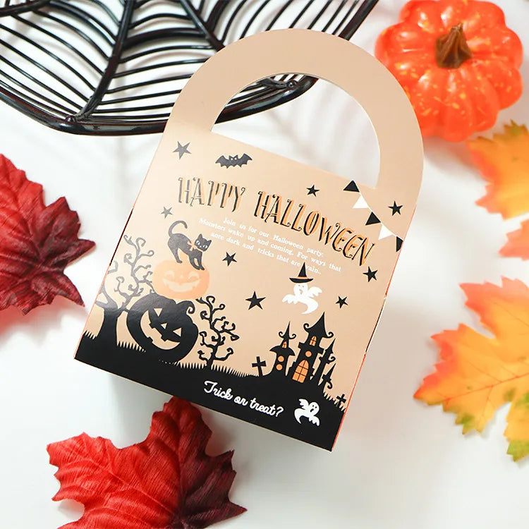 Halloween Candy Bag Handheld Paper Gift Wrapping Box