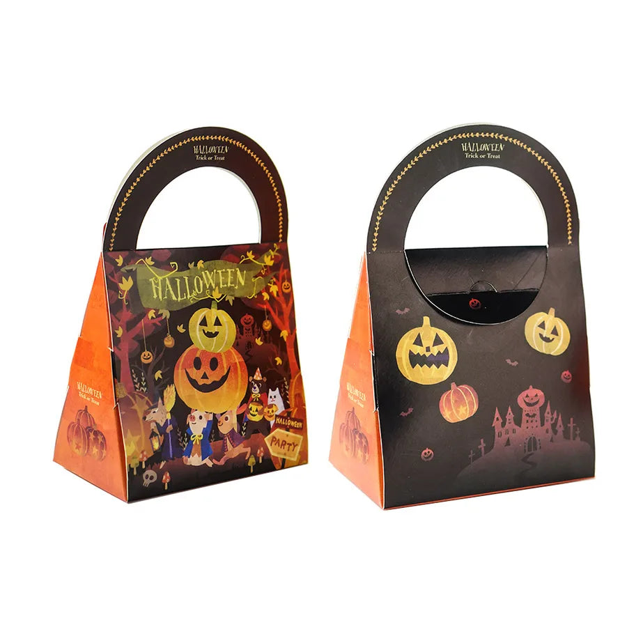 Halloween Candy Bag Handheld Paper Gift Wrapping Box