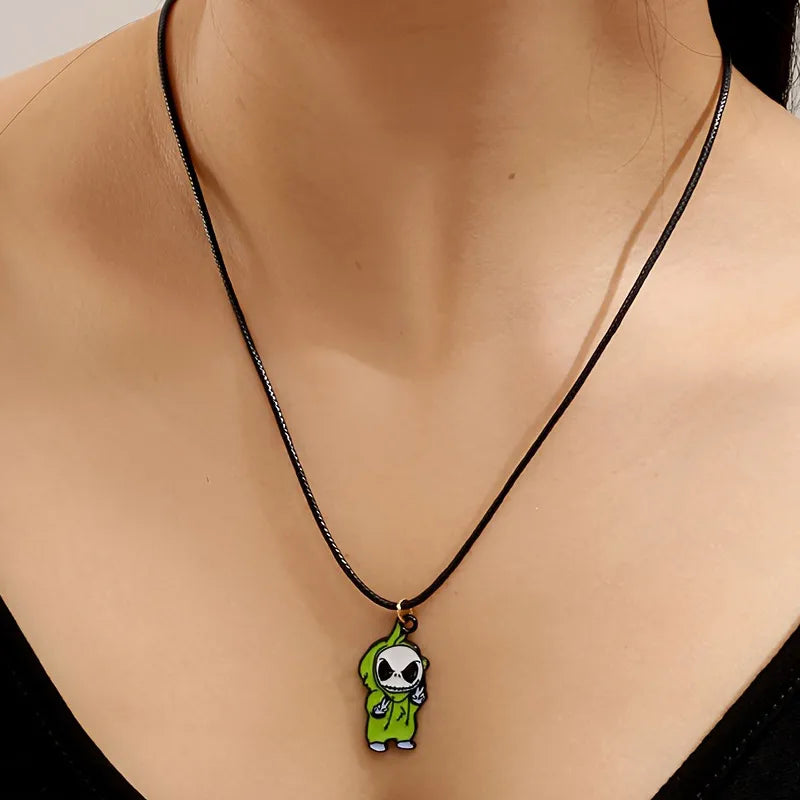 Women's Skull Earrings Set Black Alloy Halloween Jewelry