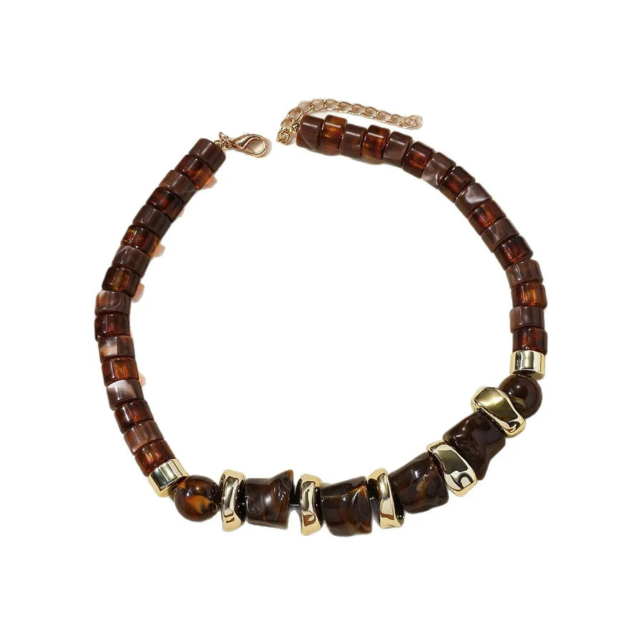 Women's Choker Necklace Irregular Acrylic Minimalist Cold Style