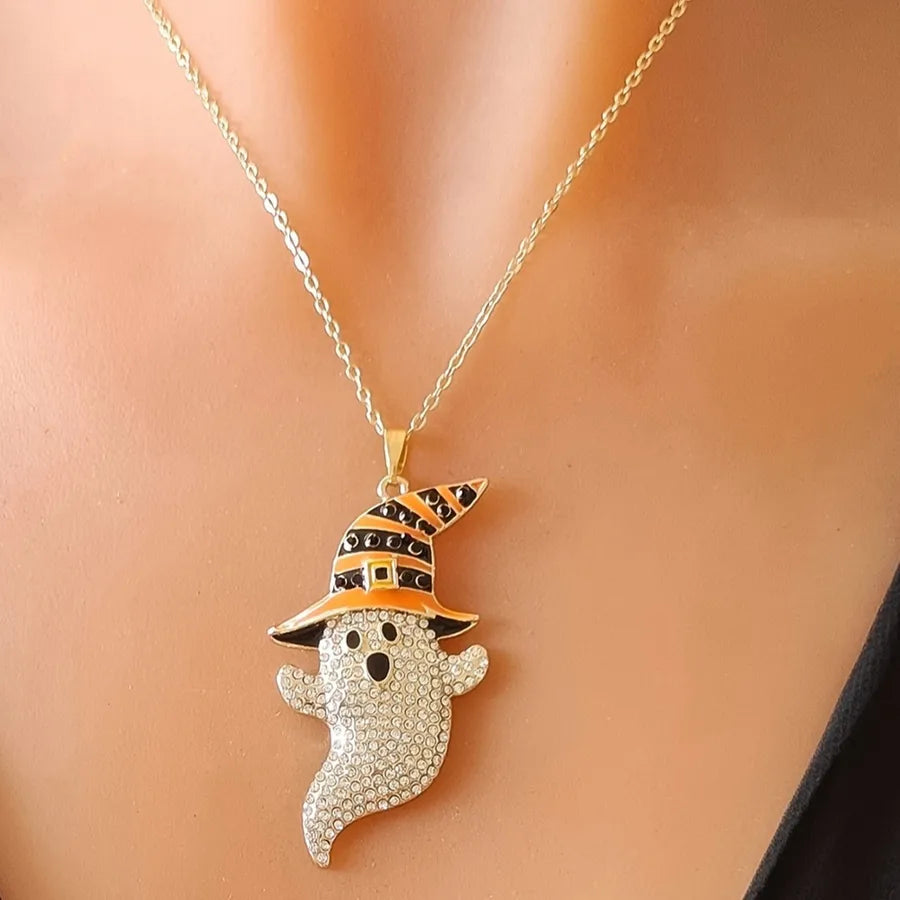 Women's Gothic Necklace Black Iron Geometric Pendant