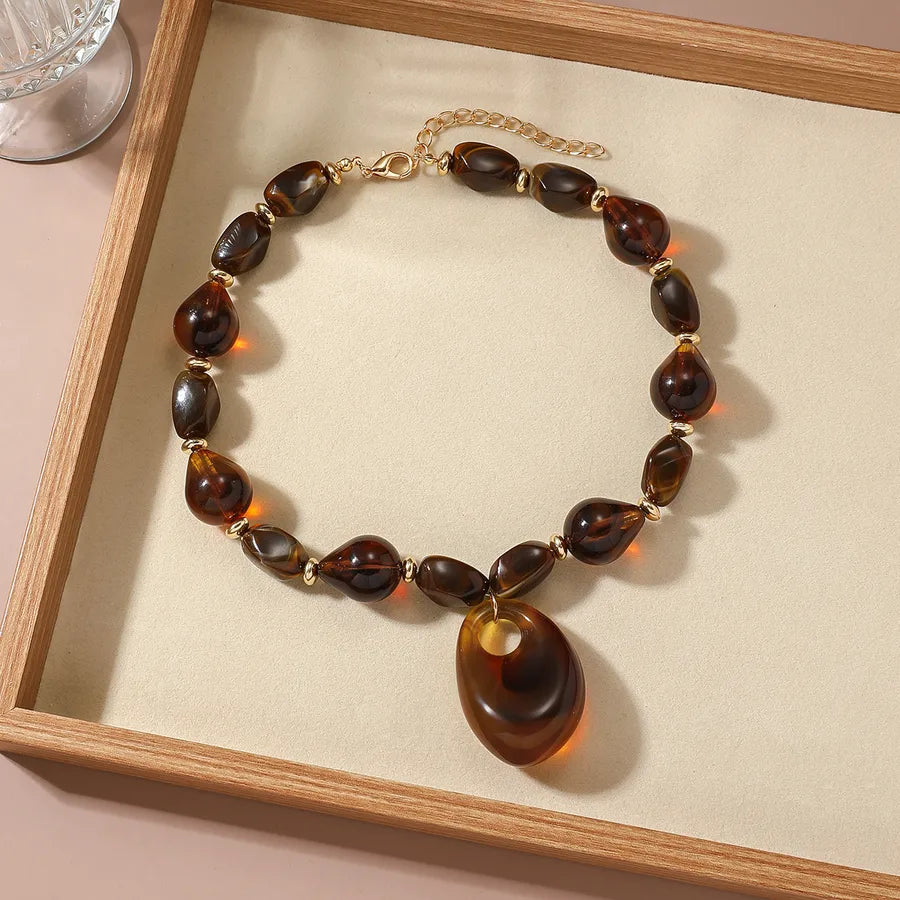 Unisex Necklace Geometric Acrylic Cold Style Minimalist Design