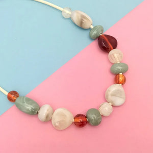 Women's Pendant Necklace Geometric Acrylic Handmade Fashion Jewelry