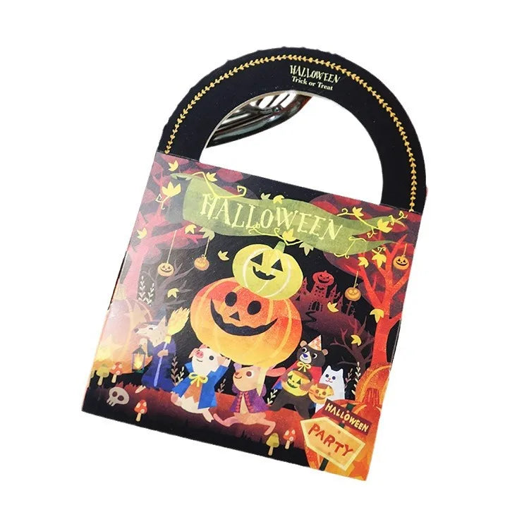 Halloween Candy Bag Handheld Paper Gift Wrapping Box