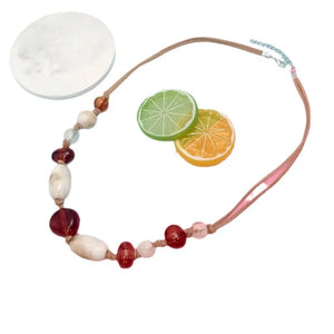 Women's Pendant Necklace Geometric Acrylic Handmade Fashion Jewelry