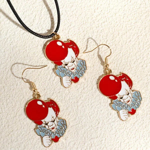 Women's Clown Jewelry Set Necklace and Earrings for Women Alloy