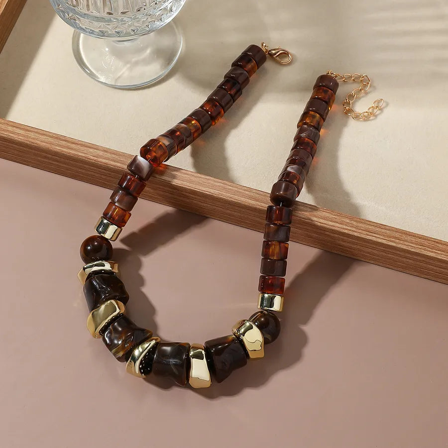 Women's Choker Necklace Irregular Acrylic Minimalist Cold Style