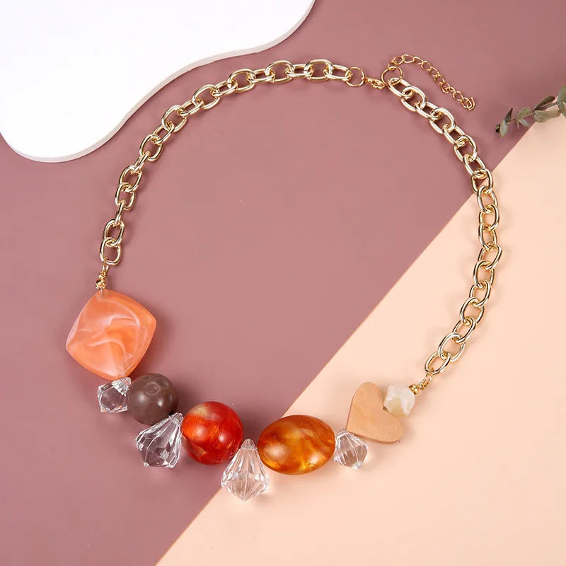 Women's Pendant Necklace Geometric Acrylic Fashion Jewelry