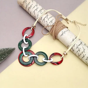 Women's Pendant Necklace Geometric Acrylic Fashion Jewelry