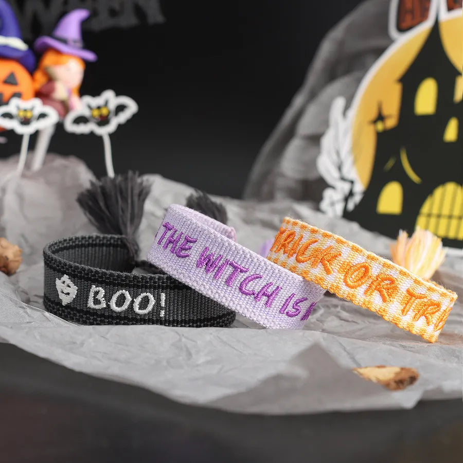 Women's Bracelet Black Handmade Polyester Retro Halloween