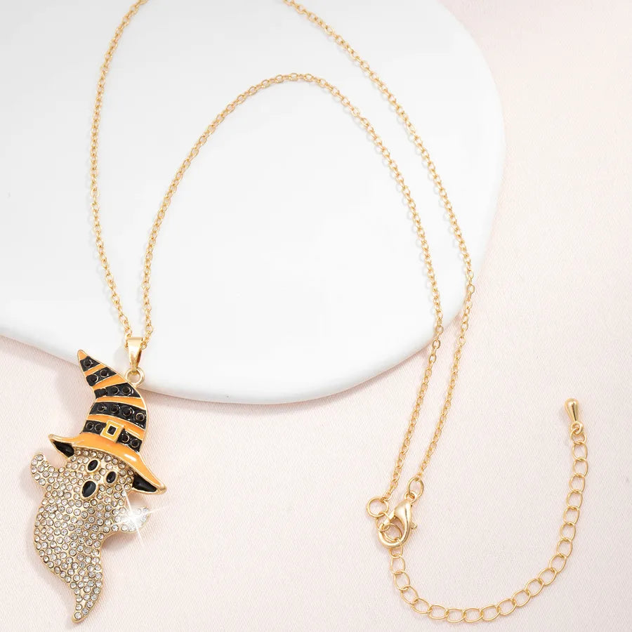 Women's Gothic Necklace Black Iron Geometric Pendant