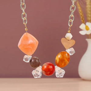 Women's Pendant Necklace Geometric Acrylic Fashion Jewelry