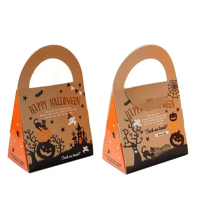 Halloween Candy Bag Handheld Paper Gift Wrapping Box