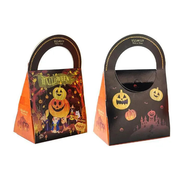 Halloween Candy Bag Handheld Paper Gift Wrapping Box