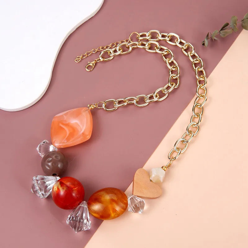 Women's Pendant Necklace Geometric Acrylic Fashion Jewelry