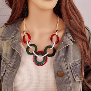 Women's Pendant Necklace Geometric Acrylic Fashion Jewelry