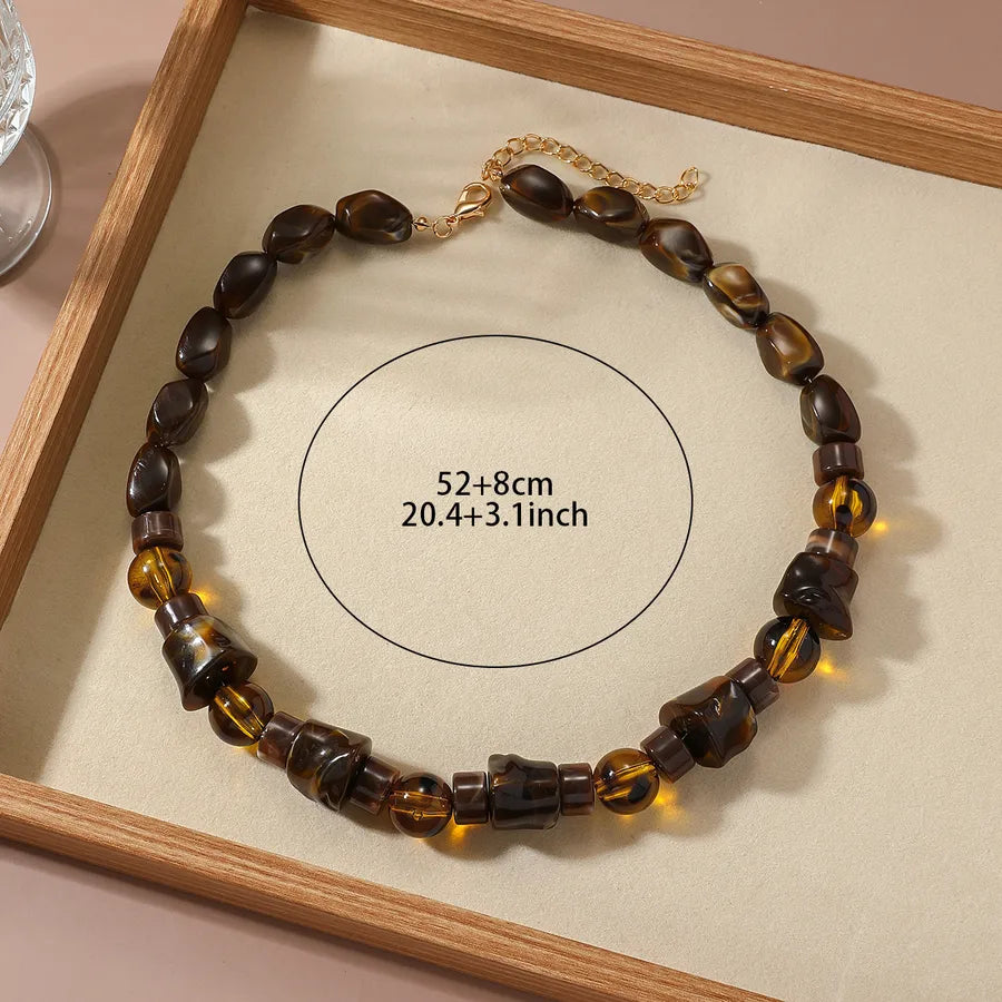 Women's Geometric Necklace Irregular Acrylic Minimalist Design