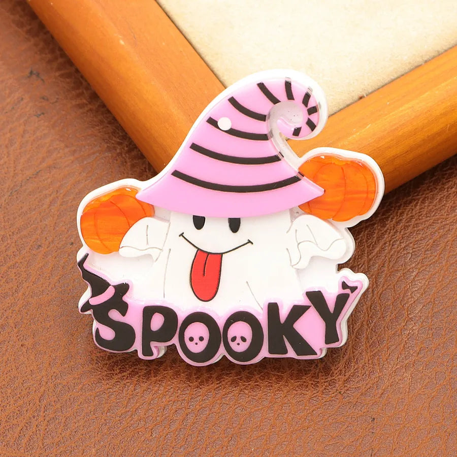 Women's Cat Brooch Pin Black Acrylic Animal Design