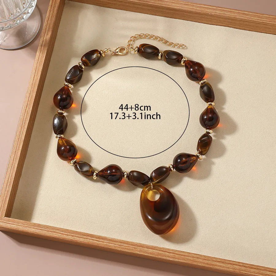 Unisex Necklace Geometric Acrylic Cold Style Minimalist Design