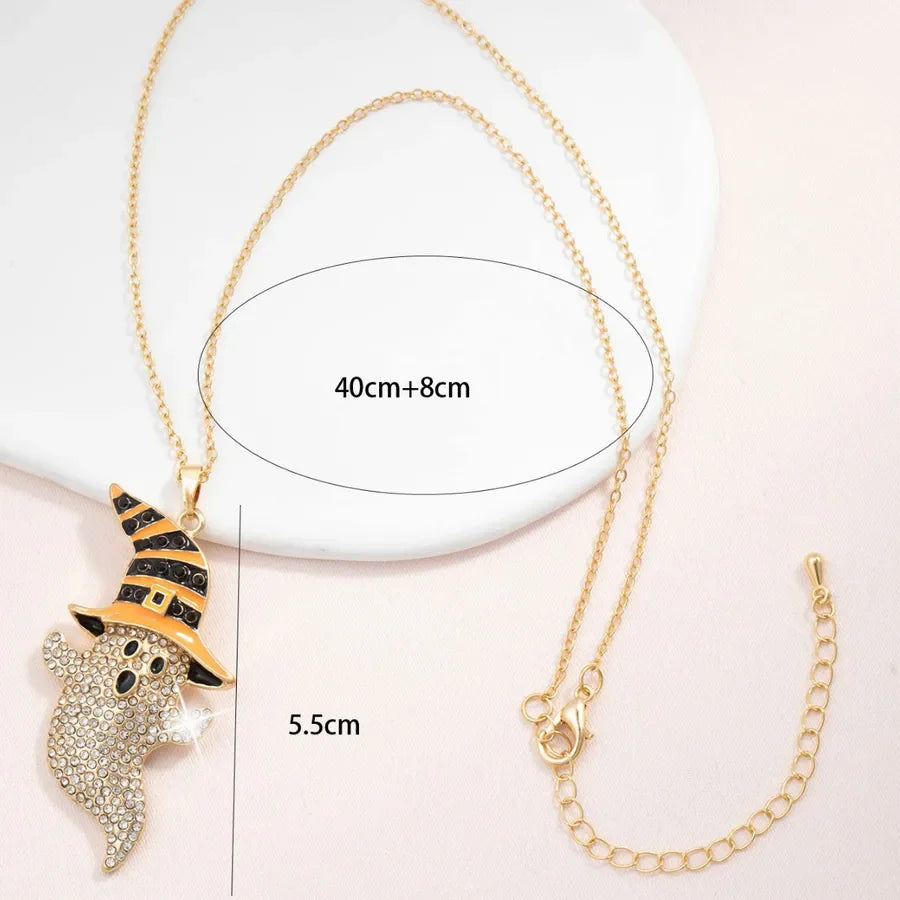 Women's Gothic Necklace Black Iron Geometric Pendant