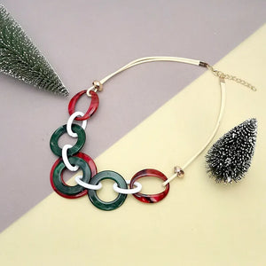 Women's Pendant Necklace Geometric Acrylic Fashion Jewelry