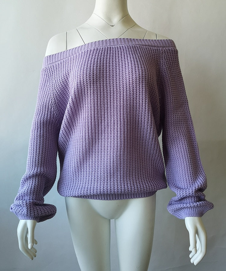 Off Shoulder Knit