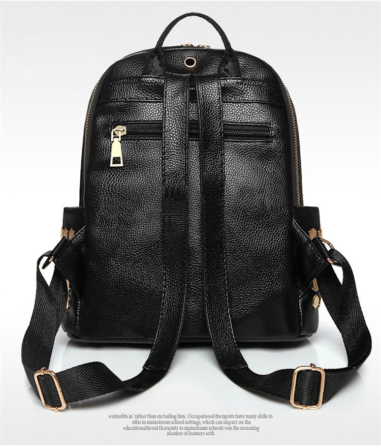 Designer Leather Backpack