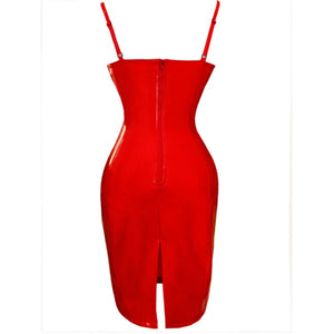 Gloss Leather Dress