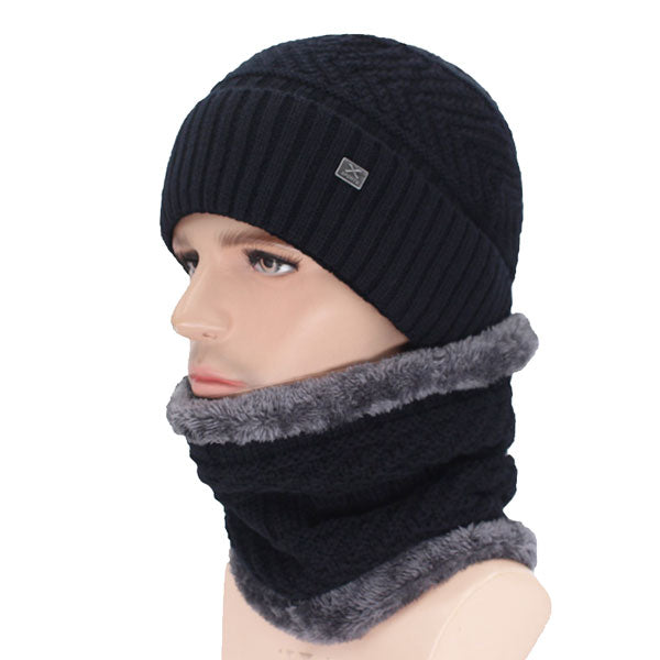 Knitted Beanie & Neck Warmer