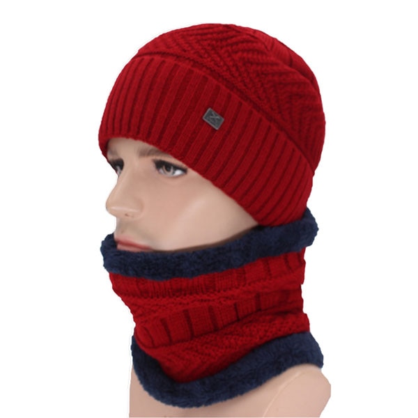 Knitted Beanie & Neck Warmer