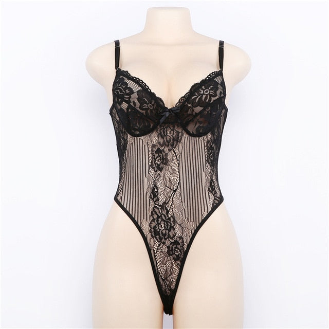Mesh Pattern Bodysuit