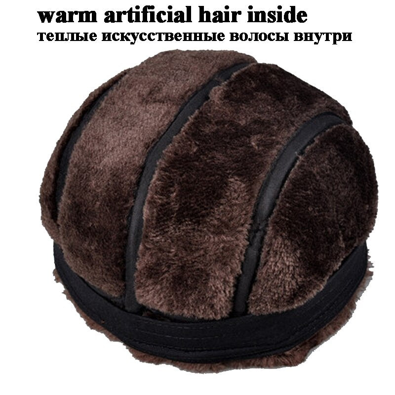 Genuine Leather Bomber Hat