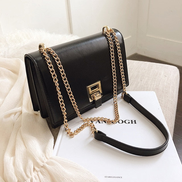 Leather Messenger Handbag