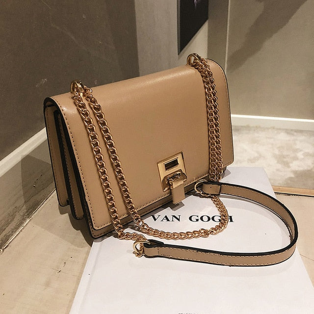 Leather Messenger Handbag