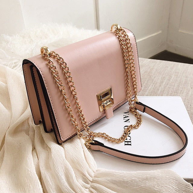 Leather Messenger Handbag