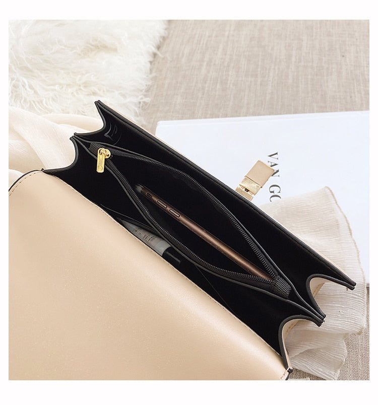 Leather Messenger Handbag