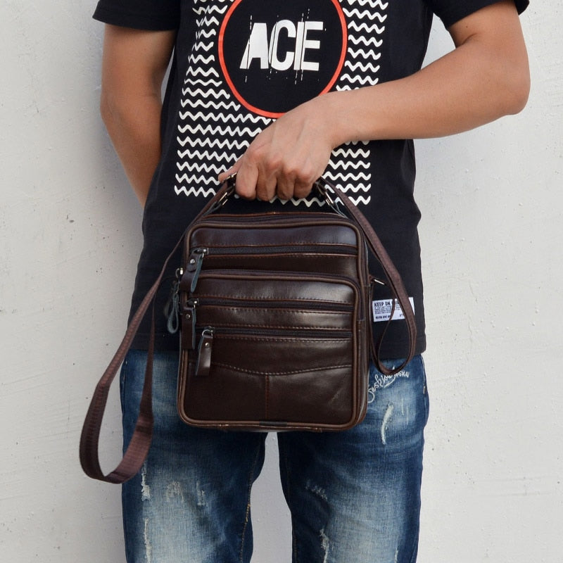 Leather Messenger Bag