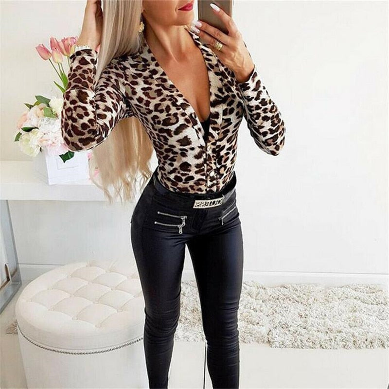 Leopard Print Blouse