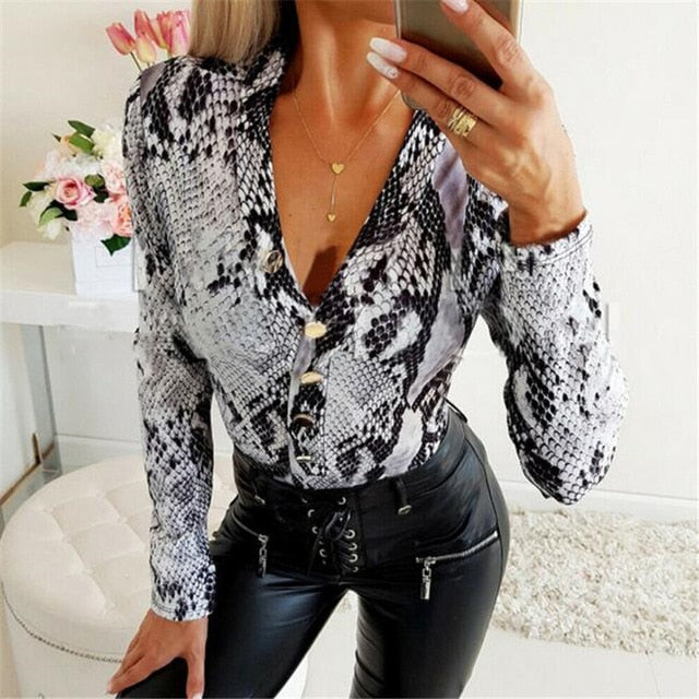 Leopard Print Blouse