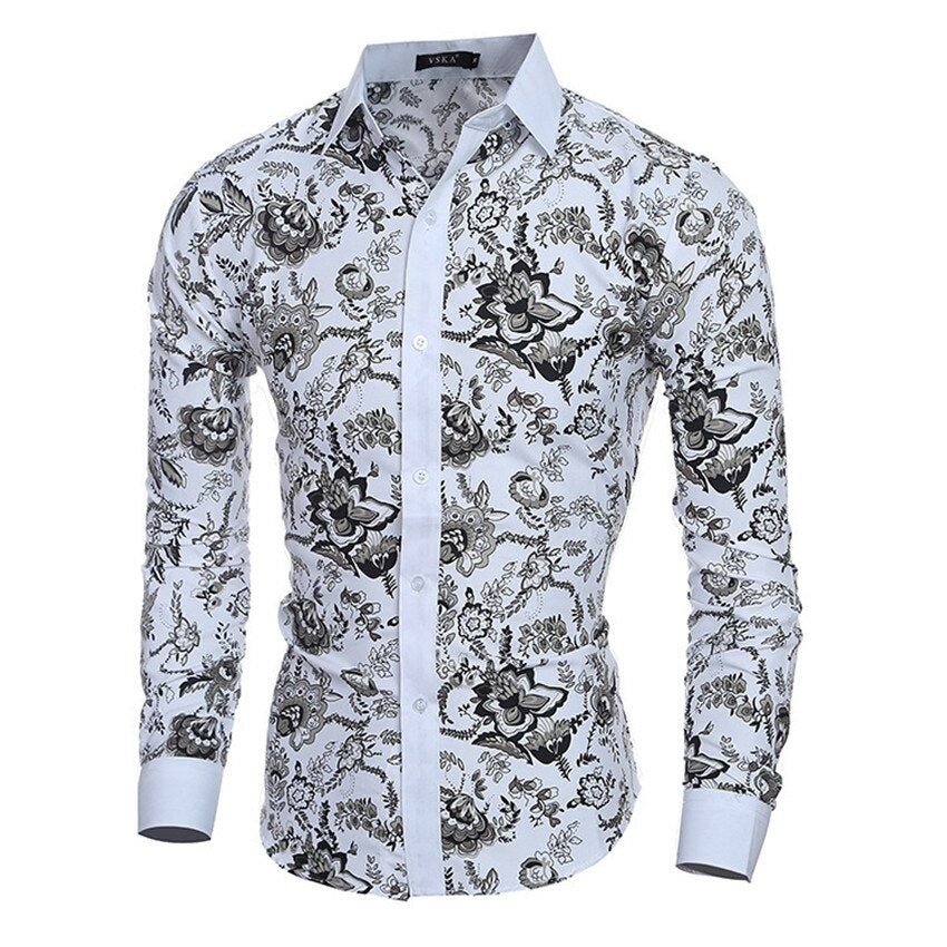 Floral Designer Dress Shirt