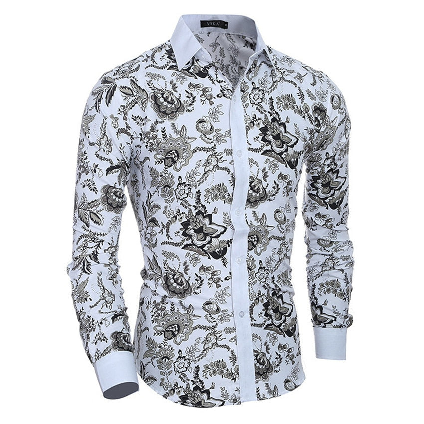Floral Designer Dress Shirt
