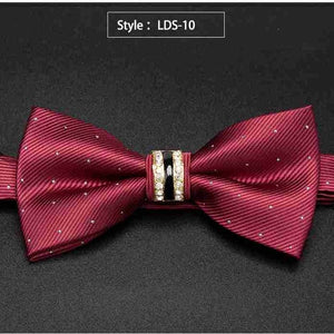 Rhinestone Bow Tie