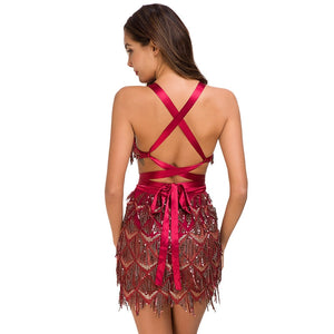 Haltered Mini Dress